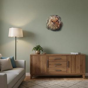 Reloj de pared rústico de madera, reloj de madera natural, reloj de pared con rodajas de tronco, reloj de pared con tronco de árbol, reloj de madera moderno, reloj de pared grande - Product Image 5