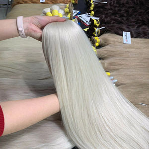 Extensions de cheveux naturels vierges vietnamiens NASA HAIR VIETNAM Hanoi en vrac, pointes épaisses/denses, prix d'usine, personnalisation du logo - Product Image 1