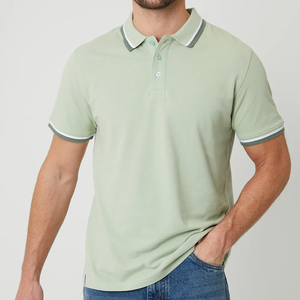 Camisetas polo personalizadas para hombre, de tela de algodón suave, para pedidos de producción de marca privada y con etiquetado personalizado. - Product Image 1