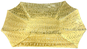 Silver Leaf Bowl Metal Oval Decorative <b>Basket</b> Cutout Textured Centerpiece Fruit Serving Dish Luxury Home Table Decor - Product Image 6