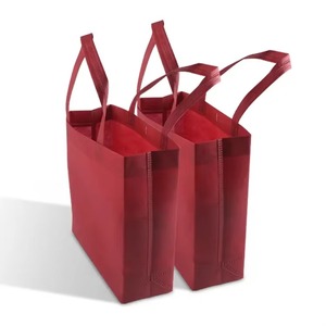 Sac fourre-tout en coton personnalisable imprimé de fleurs, écologique, lavable, style moderne, poignées rouges, toile blanche, promotionnel - Product Image 2