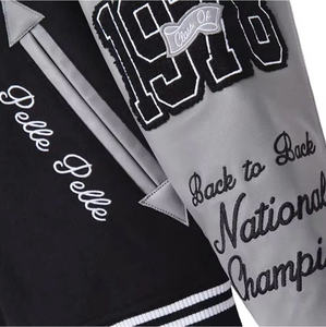 Blouson aviateur universitaire d'hiver personnalisable pour homme avec écusson de baseball brodé Nouvelle veste universitaire personnalisable à motif de lettres - Product Image 5