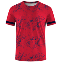 T-shirt Homme Doré 100% Polyester Tricoté 240g Uni Col Rond Manches Courtes Imprimé par Transfert Thermique Respirant Durable Coupe Classique