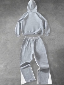 Y2K Custom Logo Baggy 300g Fleece Cotton Midweight Vintage Oversized Sweatpants Hoodie Set Screen Printed Breathable Plus Size - Product Image 2