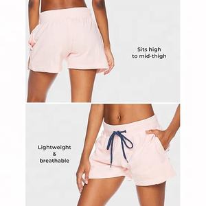 Short de survêtement en molleton pour femmes de haute qualité décontracté short de conseil solide bouton respirant salon cordon motif Streetwear - Product Image 4