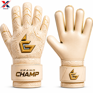 Gants de gardien de but en cuir de qualité export officielle, unisexes, pour l'entraînement au football, antidérapants, respirants, coupe-vent, protection des doigts - Product Image 6