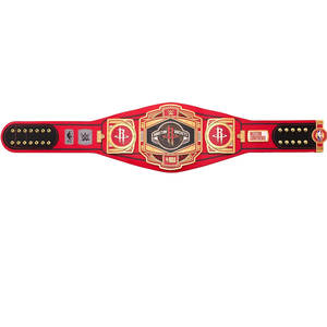 เข็มขัดแชมป์บาสเกตบอลแบบกำหนดเอง รุ่น Legacy ชุบทอง น้ำหนักมาก สำหรับผู้ใหญ่ ของสะสมสำหรับแฟนทีมฮิวสตัน ร็อคเก็ตส์ เข็มขัดชุบทอง - Product Image 4