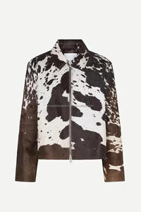 Chaqueta de motorista de piel de vaca auténtica para hombre, chaqueta de motociclista de ajuste Regular de Color marrón, chaquetas de cuero a prueba de viento para invierno Unisex para hombre - Product Image 6