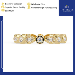 India-Origin Dealer Selling Exceptional Quality Handcrafted 925 Sterling <b>Silver</b> <b>Solitaire</b> Diamond <b>Rings</b> with VVS Clarity - Product Image 4