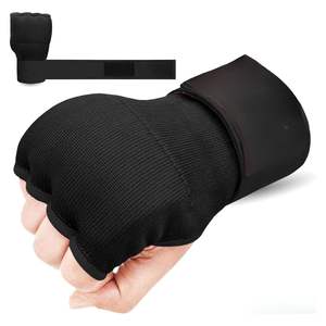 Gants intérieurs rembourrés en gel de polycoton pour la boxe, le Muay Thai, avec support élastique pour le poignet, équipement de protection pour jeunes - Product Image 6