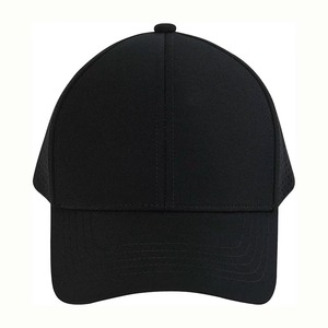 Casquette Snapback Unisexe Noire à 6 Panneaux en Maille, Réglable, Respirante, Couleur Unie, Chapeau Décontracté pour Adultes Printemps-Été - Product Image 2