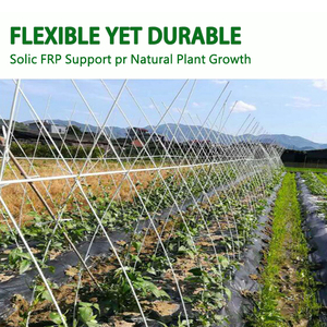 Estacas de Fibra de Vidrio Verdes Flexibles de un Solo Extremo Afilado, Libres de Mantenimiento, para Soporte de Plantas, Árboles Trepadores, Tomates y Uvas - Product Image 3