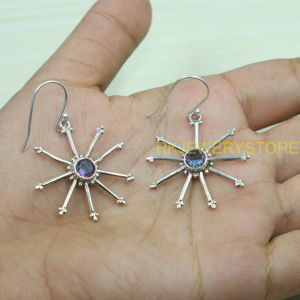 ต่างหูพลอยมิสติกโทแพซ เงินแท้ 925 ต่างหูแบบห้อย ต่างหูห้อยระย้า เครื่องประดับพลอยมิสติกโทแพซ ของขวัญสำหรับเธอ - Product Image 6