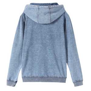 Sudadera con Capucha AKA Chenille Light Denim Unisex, Bordado con Letras Griegas, Ropa Urbana Premium, Sudadera Informal de Algodón y Felpa - Product Image 2