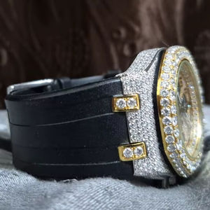 Reloj de Lujo con Moissanita, Estilo Hip Hop, Analógico de Cuarzo, Estilo Ap, Nuevo, Relojes de Negocios, Estilo Antiguo, Esqueleto, Proveedor al por Mayor - Product Image 1