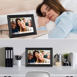 Marco de Fotos <span class=keywords><strong>Digital</strong></span> con Pantalla LCD de 10.1 Pulgadas, Wifi, Almacenamiento en la Nube, Compartir Álbumes de Videos, Descarga Gratuita, Precio de Fábrica - Product Image 2