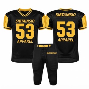 Maillot de football américain personnalisé sublimé de haute qualité avec numéro de joueur et nom d'équipe, uniforme de football américain professionnel - Product Image 1