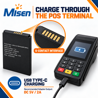 Batterie de remplacement Li-ion rechargeable Misen 7,7 V 3000 mAh pour terminal de point de vente Senraise H10 H10S