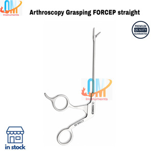 Pinzas de agarre para artroscopia rectas de 13 cm de longitud de trabajo, instrumento quirúrgico ortopédico de acero inoxidable de calidad alemana premium - Product Image 6