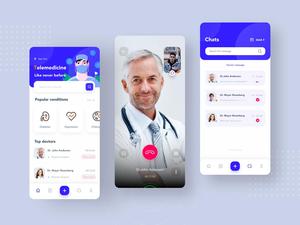 Doctor consultation mobile app for <b>booking</b> <b>appointments</b>, video/audio consultations, prescriptions, payments, and health records. - Product Image 2