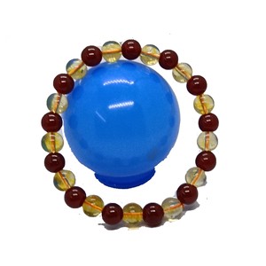 High quality Citrine Red carnelian Crystal Gemstone Bead Bracelet Fashion Charm Jewelry for Men Women for Energy Meditation Gift - Product Image 3