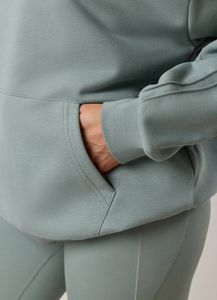 Survêtement décontracté pour femme, style streetwear, sweat-shirt à capuche oversize uni pour femme, collection automne - Product Image 6