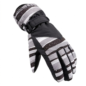 Gants de ski d'hiver en cuir imperméables et isolés thermiquement, personnalisables en gros, pour hommes, de haute qualité, pour le snowboard et les sports de neige - Product Image 5