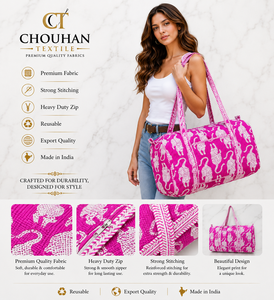 Mochila de Viaje y Gimnasio para Mujer, de Algodón con Estampado Animal, Acolchada, con Cierre y Correa Ajustable, Capacidad de 36-55L, para Oficina, Escuela y Viajes - Product Image 3