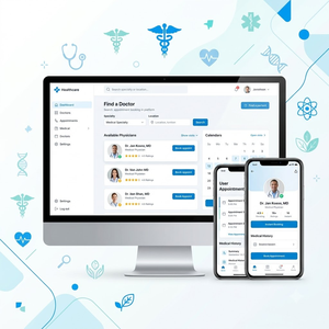 Doctor <b>Appointment</b> <b>Booking</b> Healthcare Software Online Clinic Scheduling System Mobile and Desktop - Product Image 2