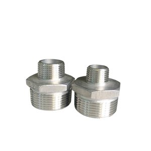 Insert de mamelon hexagonal en acier inoxydable haute performance 1/2 "* 3/8" excellente coulée RHN lisse utilisation industrielle raccord de tuyau Chico - Product Image 4