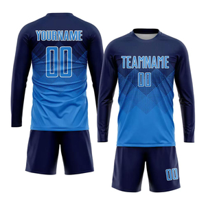 Cheap Price Unisex <b>Soccer</b> Uniform Customized Training Sportswear Breathable Sublimated Print V-neck Short Sleeve Football - Product Image 2