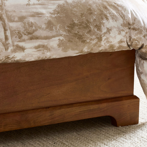 Cama Tradicional con Base de Plataforma, Tamaño Queen, Estructura de Madera Sólida, Cabecera Tapizada con Diseño Ondulado y Suave - Product Image 5