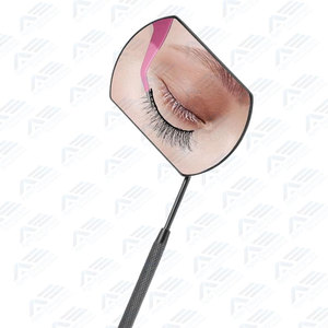Miroir de Maquillage en Acier Inoxydable avec Effet Grossissant pour l'Inspection des Cils et des Sourcils - Product Image 4