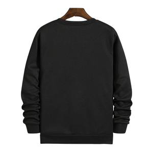 เสื้อสเวตเชิ้ตผ้าฝ้ายฟลีซแบบเรียบ ขายส่ง ปักโลโก้ได้ตามต้องการ เสื้อคอกลมลำลองสำหรับผู้ชาย เสื้อกันหนาวเนื้อหนา สีพื้น - Product Image 2