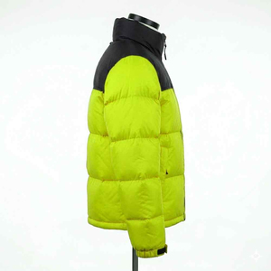 Veste matelassée légère en toile écologique imperméable à col montant coupe ajustée pour homme, en coton teint uni, collection automne-hiver - Product Image 2