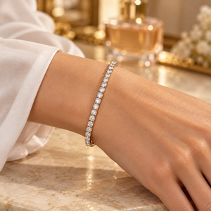 Bracelet tennis de luxe en or jaune 14 carats avec diamants naturels 1,69 CT SI G-H |   Fournisseur en gros de bijoux fins, exportateur, fournisseur mondial - Product Image 2