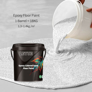 Revêtement de sol époxy Intimation Peinture de sol à effet de pierre Revêtement de sol époxy à sable coloré anti-dérapant haute performance - Product Image 3