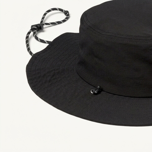 High Quality Unisex Black Bucket <b>Hat</b> Adjustable Drawstring Outdoor Casual Spring Summer Adult <b>Hat</b> - Product Image 4