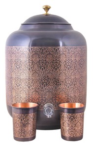 Distributeur d'eau potable écologique à double paroi en cuivre avec robinet en laiton durable pour usage quotidien – Achetez directement auprès du fournisseur - Product Image 4