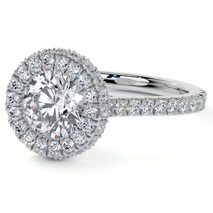 2024 nueva llegada 14K oro blanco anillo de compromiso para mujer VVS GRA certificado corte redondo Moissanite diamante para boda - Product Image 5