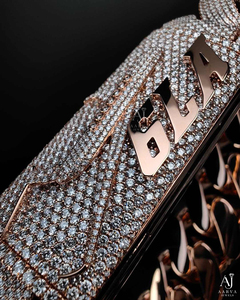Rose Gold Plated 925 Sterling Silver Moissanite Cuban Link <b>Necklace</b> Iced Out <b>Chain</b> for Men Women Anniversary Hip Hop - Product Image 4