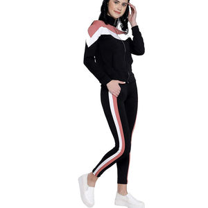 Custom Logo Ladies Flared tracksuits 2 Pieces sets women's Track Suits Jogging Sport suit Women's Flared Pant Tracksuits - Product Image 3