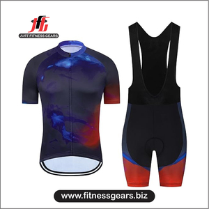 JUST FITNESS GEARS Conjunto de Uniformes de Ciclismo Sublimados sin Mangas de Secado Rápido 100% Spandex/Poliéster de Alta Calidad para Adultos | - Product Image 5