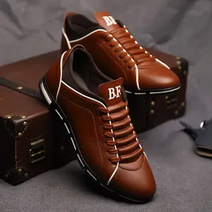 Chaussures décontractées pour hommes, nouveau style britannique, toutes saisons, chaussures de banquet pour gentleman, chaussures de sport confortables, résistantes à l'usure, chaussures plates - Product Image 2