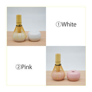 Soporte de Cerámica Japonés de Primera Calidad, Tipo Redondo, 5 Colores, para Batidor de Matcha, Color Negro - Product Image 2