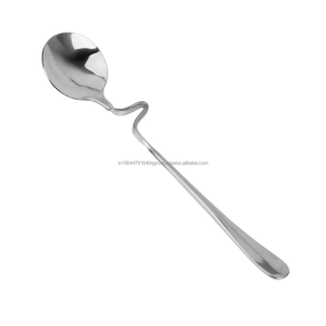 Cuillère suspendue à poignée incurvée élégante de luxe pour le restaurant d'hôtel de mariage de café de thé - Product Image 1