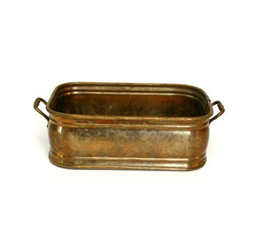 Plateau de pot de fleurs en laiton poli doré, design moderne, personnalisable, pour jardin, intérieur, extérieur, provenant d'Inde - Product Image 3