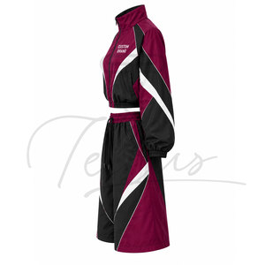 High Quality <b>Woman</b> 2 Piece Set Windbreaker Oversize Zipper Cropped Top <b>Short</b> Set <b>Shorts</b> and Jacket Set - Product Image 3