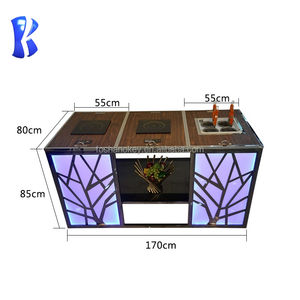 OKEY Hotel Supplies - Mesa de Buffet/Cafetería de Alta Calidad con Cubierta de Mármol Estilo Árabe para Banquetes, con Varios Tipos de Luces LED - Product Image 4
