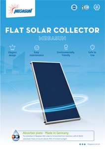 Flat Solar Collector Panel Black Flat Plate Absorber for Solar Thermal Water <b>Heater</b> System - Product Image 2